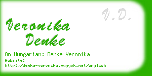 veronika denke business card